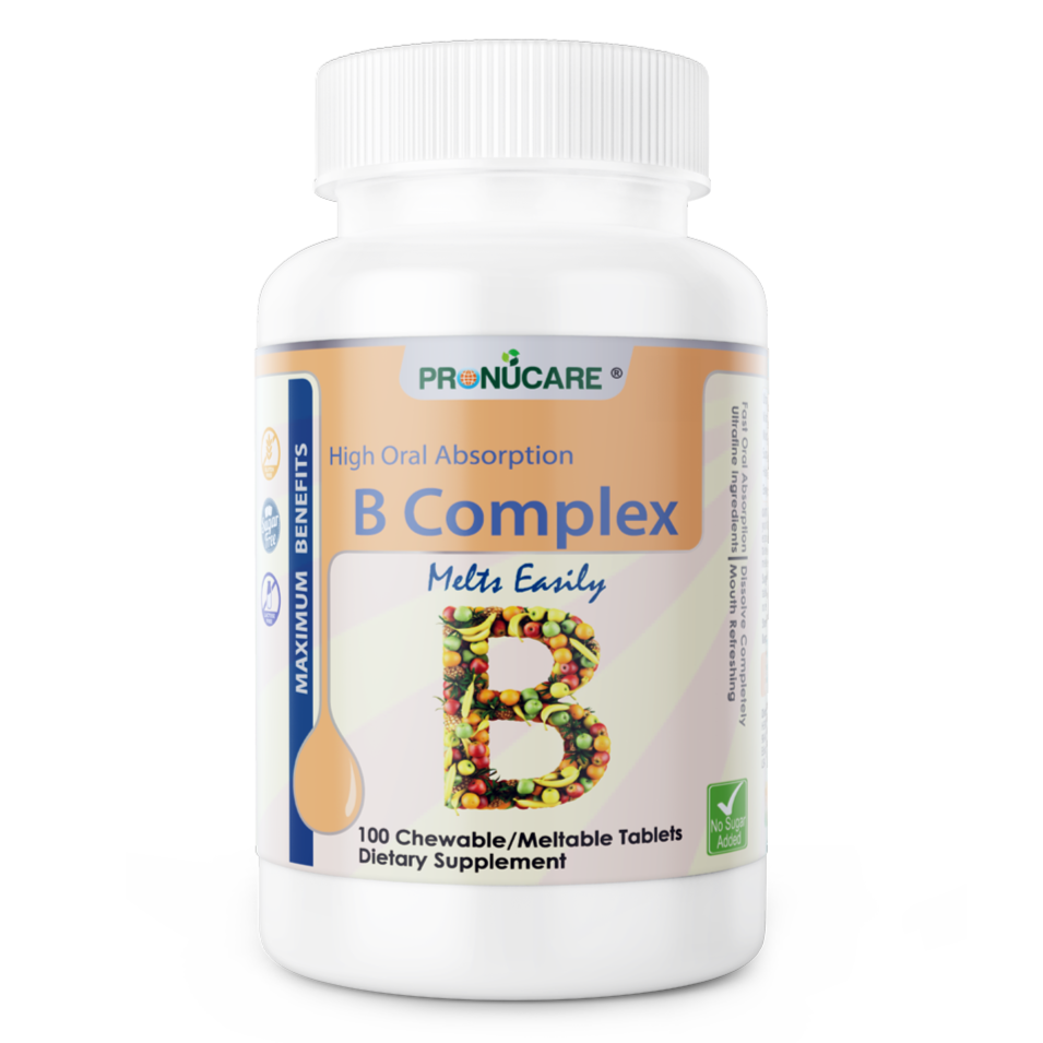 ProNuCare® Vitamin B Complex Lozenge Tablets – Slow-Dissolving, Buccal Delivery 100 CT