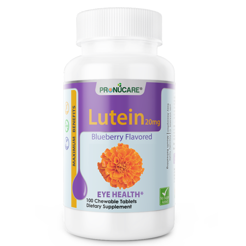 ProNuCare® Lutein & Blueberry Chewable Tablets – Vision Support, Eye Health 100 CT