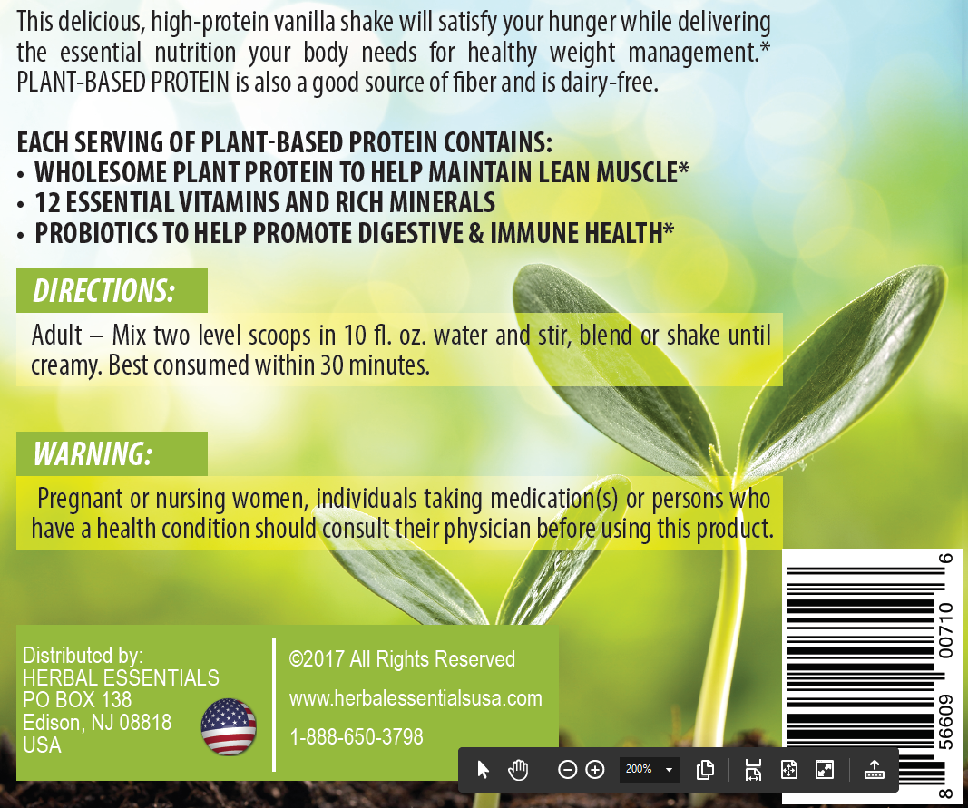 Plant Protein: Vanilla x 3